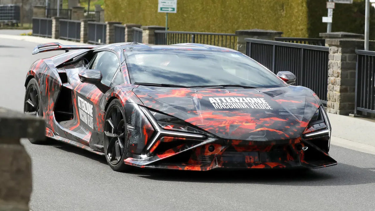 Lamborghini's New Revuelto Has a Sticker That Says "Caution: Fast Car"